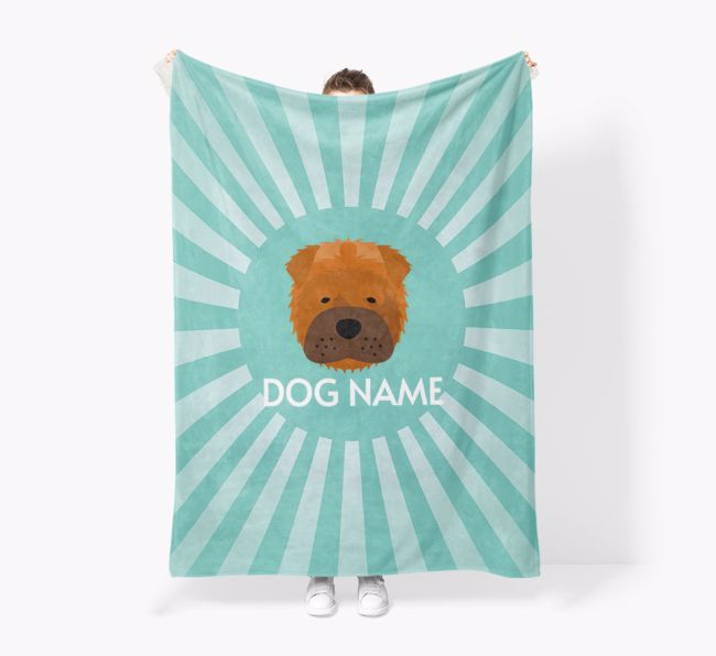 'Spotlight' - Personalized {breedFullName} Blanket: Premium Sherpa Fleece